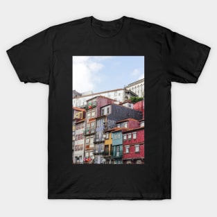 Colored Houses in Porto, Portugal T-Shirt